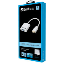 Sandberg 508-69 HDMI į VGA keitiklis Sandberg 508-69 HDMI į VGA keitiklis