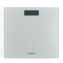 Salter 9037 SVGL3RCFXAS Glitter Glass Personal Bathroom Scale - Silver