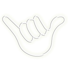 Manta SNL77WH Style Neon Lights Hand white Manta SNL77WH Style Neon Lights Hand white