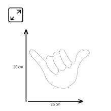 Manta SNL77WH Style Neon Lights Hand white Manta SNL77WH Style Neon Lights Hand white