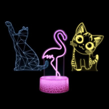 Manta SNL119RGB LED lempa Šviesos apdaila Gyvūnai RGB 3D