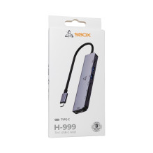 Sbox H-999 7in1 USB-C šakotuvas