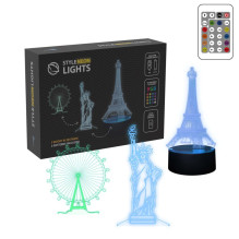 Manta SNL125RGB LED lempa Šviesos apdaila Pastatai RGB 3D