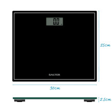 Salter 9207 BCFEU12 Compact Electronic Bathroom Scale - Black