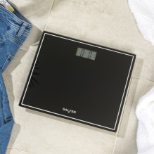 Salter 9207 BCFEU12 Compact Electronic Bathroom Scale - Black