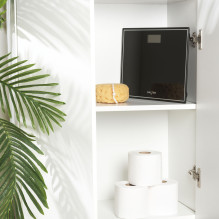 Salter 9207 BCFEU12 Compact Electronic Bathroom Scale - Black