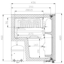 Manta MM515PBK Fridge 46L Black