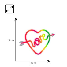 Manta SNL59RGB Style Neon Lights LOVE HEART Manta SNL59RGB Style Neon Lights LOVE HEART