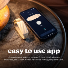 Homedics SS-WB100BK-WW WakeBand, Your Silent Alarm, Black