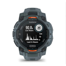 „Garmin Instinct 3“ 45 mm saulės energija varomas prieblandos laikrodis (010-02934-01)