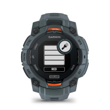 „Garmin Instinct 3“ 45 mm saulės energija varomas prieblandos laikrodis (010-02934-01)