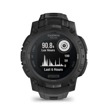 „Garmin Instinct 3“ 45 mm saulės energija varomas taktinis laikrodis, juodas (010-02934-50)