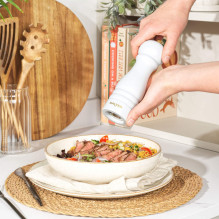 Salter BW120291EU7 Olea Salt &amp; Pepper Mill Light Grey