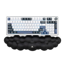 White Shark KP-011 Cumulus Cloudy Keyboard Wrist Rest Black