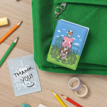 Paladone Minecraft mini pūkuotas užrašinės raktų pakabukas