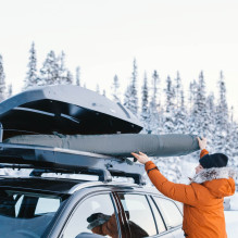 Thule 5166 slidžių krepšys su apvaliu lanku, 192 cm, juodas