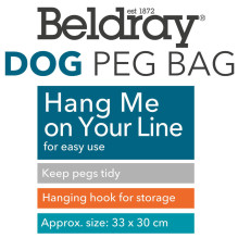 Beldray LA032005DFEU7 Peg Bag - Dog Print Beldray LA032005DFEU7 Peg Bag - Dog Print