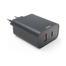 Hama 00086444 45W USB-C, USB-A įkroviklis PD juodas