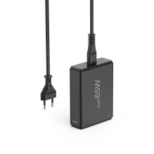 Hama 00201979 įkrovimo stotelė su USB-C / USB-A 65 W juoda
