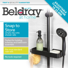 Beldray LA035662FEU7 Clip-On Shower Shelf