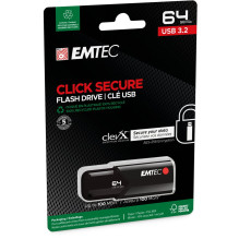 Emtec USB3.2 Click Secure B120 64GB Emtec USB3.2 Click Secure B120 64GB