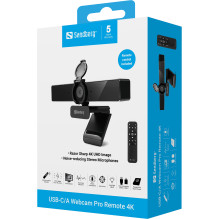 „Sandberg 134-45 USB-C / A Webcam Pro Remote 4K“ „Sandberg 134-45 USB-C / A Webcam Pro Remote 4K“