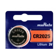 CR2025 baterijos 3V Murata ličio CR2025, pakuotėje po 1 vnt.