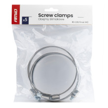 Sliekinės spaustukai 5 vnt. 80-100 mm / 9 mm W2 AMIO-04592