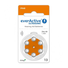 Hearing Aid Battery - Everactive Ultrasonic 13 PR48 1.45V 60 pcs.