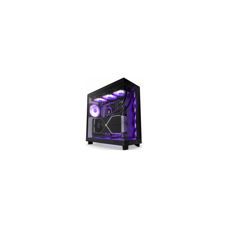 Kompiuterio korpusas NZXT H6 Flow RGB juodas