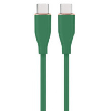 Kabelis Gembird Premium silicon USB Type-C kištukas - USB Type-C kištukas 1,5 m žalias