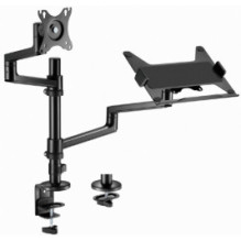 Monitor mount Gembird Desk Mounted Adjustable monitor arm with Notebook Tray