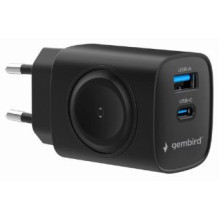 Charger Gembird 2-in-1 Black 20W + Apple Watch