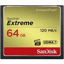 „SanDisk Extreme CF UDMA 7“ 64 GB atmintis