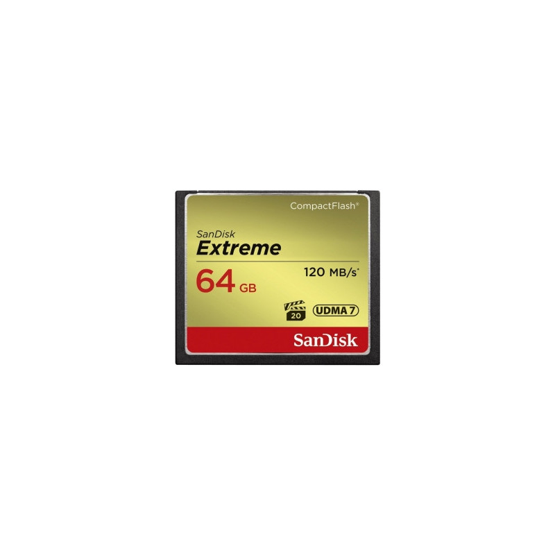 „SanDisk Extreme CF UDMA 7“ 64 GB atmintis