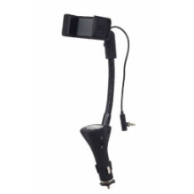 „Gembird“ 4 viename automobilinis išmaniojo telefono laikiklis su įkrovikliu, FM siųstuvu ir laisvų rankų įranga