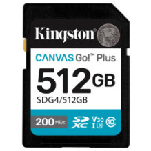 Atminties kortelė Kingston 512GB SDXC Canvas Go Plus Gen4