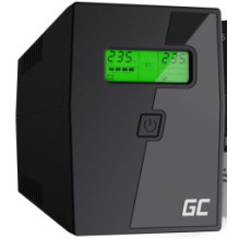 Uninterruptible power supply Green Cell PowerProof LCD UPS 850VA 480W 2x Schuko