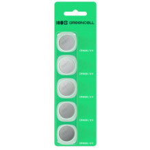 Batteries Green Cell Blister 5x Lithium Battery CR1620