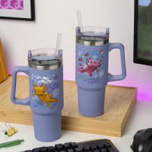 Paladone Minecraft Purple 900 ml Insulated Cup with Straw Paladone Minecraft Purple 900 ml Insulated Cup with Straw