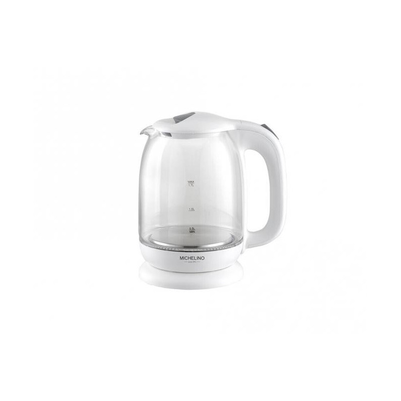 Glass kettle Michelino 74263 1.7l white