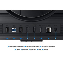 LCD Monitor, SAMSUNG, Odyssey G7, 27&quot;, Gaming, Panel IPS, 3840x2160, 16:9, 144Hz, 1 ms, Speakers, Swivel, Pivot, He