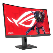 LCD Monitor, ASUS, ROG Strix XG27WCS, 27&quot;, Gaming / Curved, Panel VA, 2560x1440, 16:9, 180Hz, 1 ms, Swivel, Pivot, 