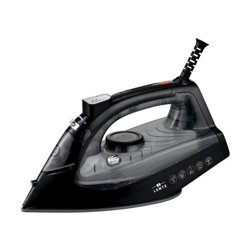 Black steam iron Lentz 20517