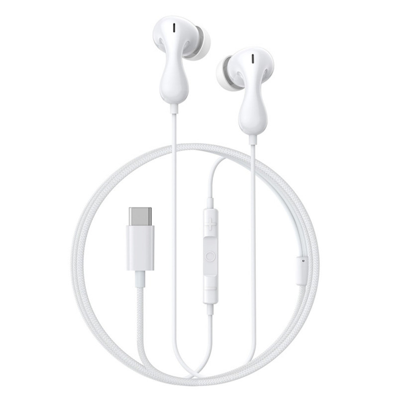 Baseus Encok CZ20 In-Ear Wired USB-C Headphones - White