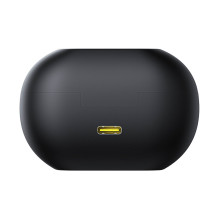 Baseus Bass 15 Clip OWS Wireless Headphones with Baseus Simple USB-C 3A 30cm Cable - Black