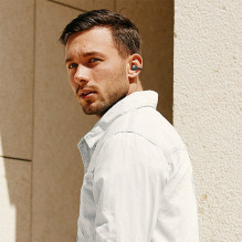 Baseus Bass 15 Clip OWS Wireless Headphones with Baseus Simple USB-C 3A 30cm Cable - Black