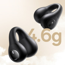 Baseus Bass 15 Clip OWS Wireless Headphones with Baseus Simple USB-C 3A 30cm Cable - Black