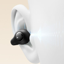 Baseus Bass 15 Clip OWS Wireless Headphones with Baseus Simple USB-C 3A 30cm Cable - Black