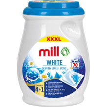 MILL PRO 2k laundry capsules White 70 pcs (bulk pack of 4)